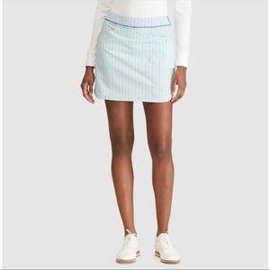 Ralph Lauren RLX Golf Skort Skirt Multi Green Pink Periwinkle Blue Strip…